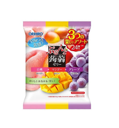 Orihiro Konjac Jelly Pouch Peach + Mango + Grape