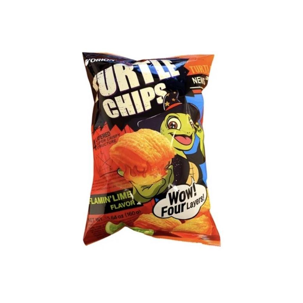 Orion Turtle Chips Flamin Lime (160G)
